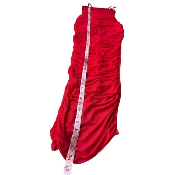 Revolve BY THE WAY Milani Ruched Maxi Dress in Red Size S - Picture 8 of 10
